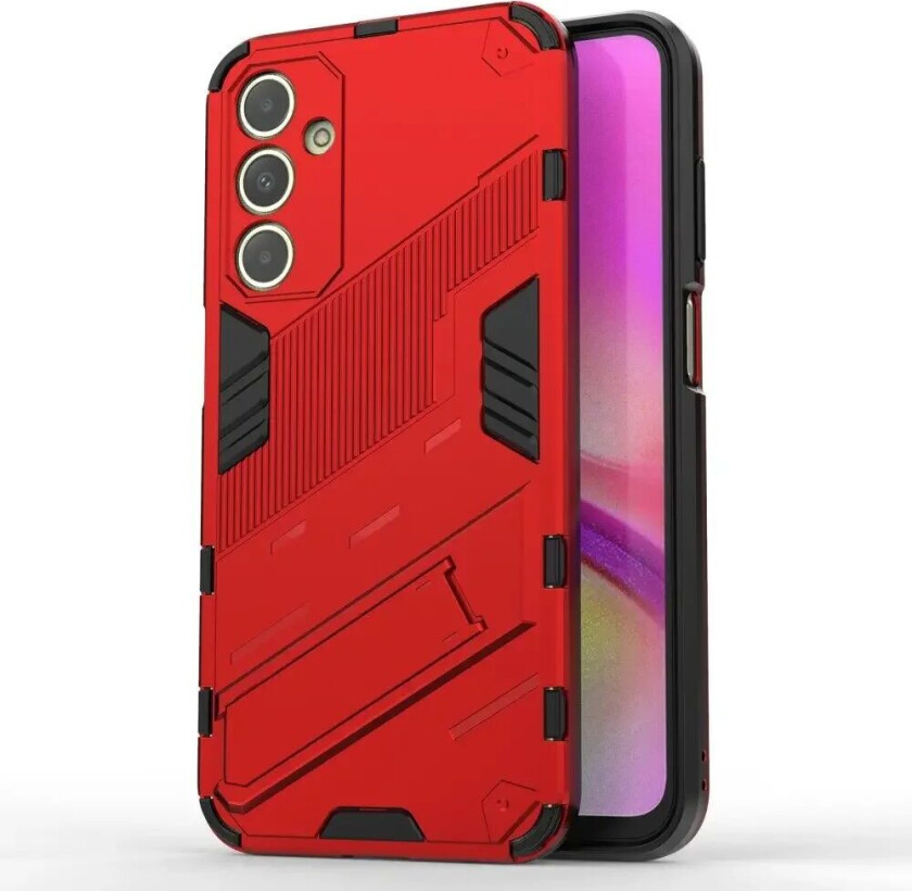 Samsung Galaxy A25 (5G) Hybrid Håndverker Deksel Med Kickstand - Rød
