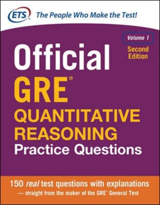 Official GRE Quantitative Reasoning Practice Questions, Second Edition, Volume 1 av Educational Testing Service