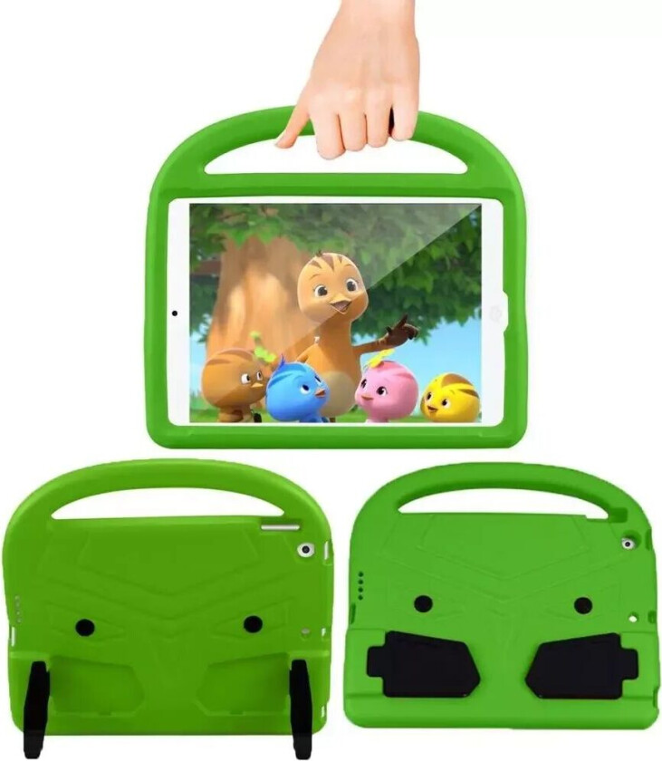 iPad 10.2" (2021 / 2020 / 2019) Barn Deksel med Stativ & Bærefunksjon - Grønn