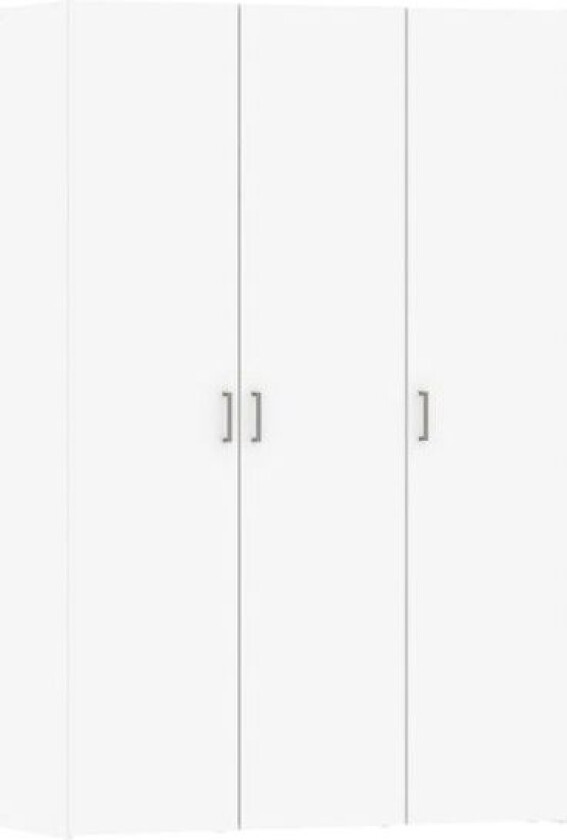 Spell garderobeskap 3 skuffer hvit.