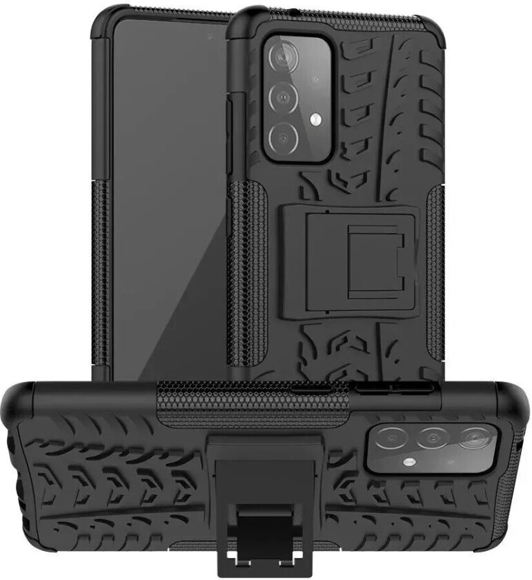 Samsung Galaxy A52s (5G) / A52 (4G / 5G) Cool Tyre Håndverker Deksel med Stativ - Svart