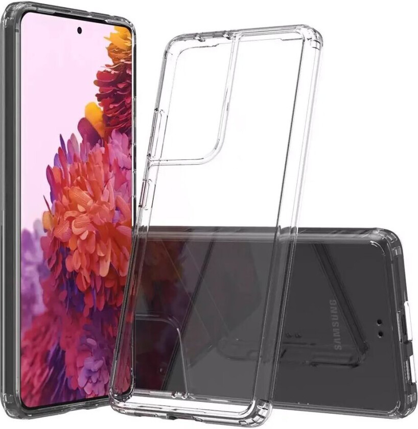 Samsung Galaxy S21 Ultra Hybrid Plastikkdeksel - Gjennomsiktig