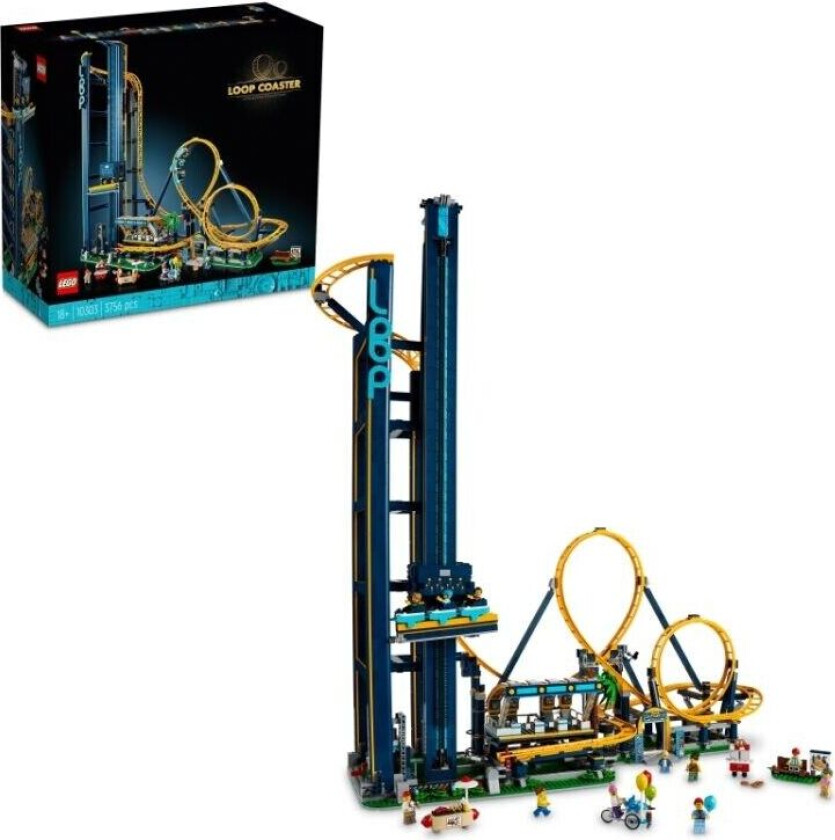 Lego Icons - Berg-Og-Dal-Bane Med Loop 10303