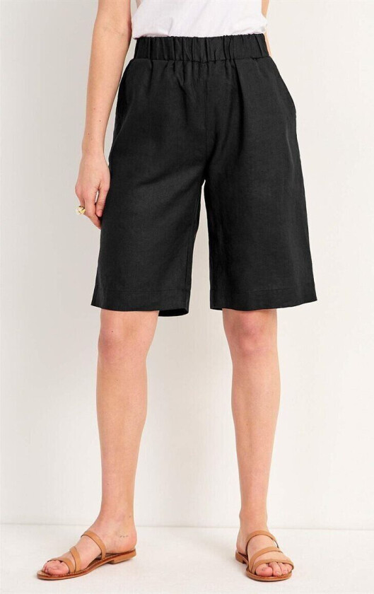 Shorts Premium i lin med strikk i midjen Lo 58/60