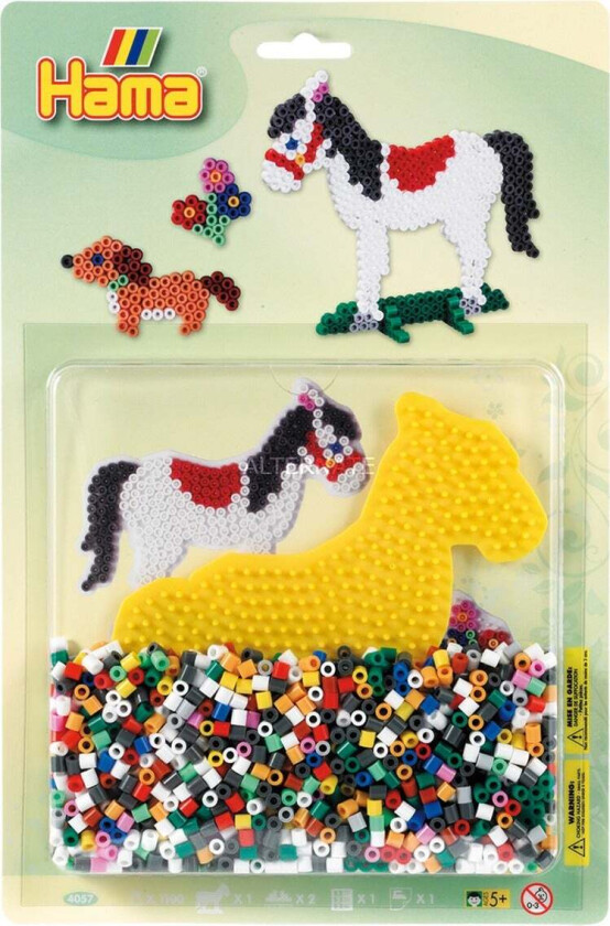 Midi Perlesett Blisterpakke 1100 Perler - Hest