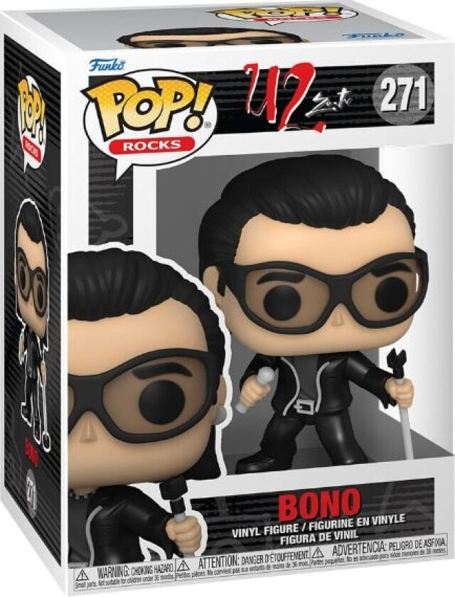 Funko Pop! Rocks: U2 Zootv - Bono Figur #271