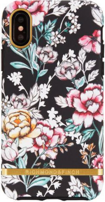Richmond And Finch Black Floral iPhone X/Xs Cover (U)