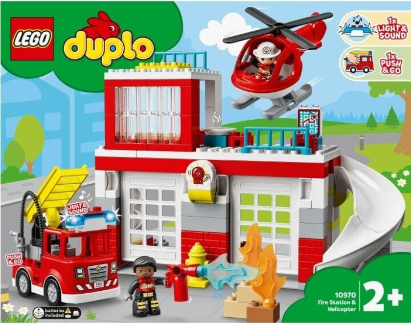 Bilde av Lego Duplo - Brannstasjon Og Brannhelikopter 10970