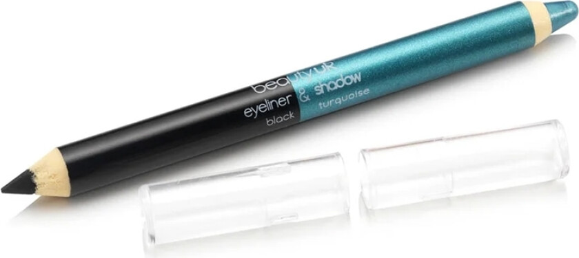 BEAUTY UK Double Ended Pencil (Jumbo) black/ turquoise