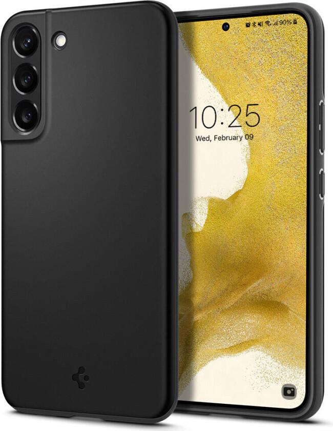 Samsung Galaxy S22 Thin Fit Deksel - Svart