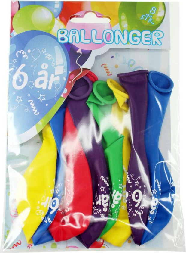 Ballonger 8-Pakning - 6 År