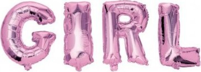 Folie Ballong Rosa 40 Cm - Girl