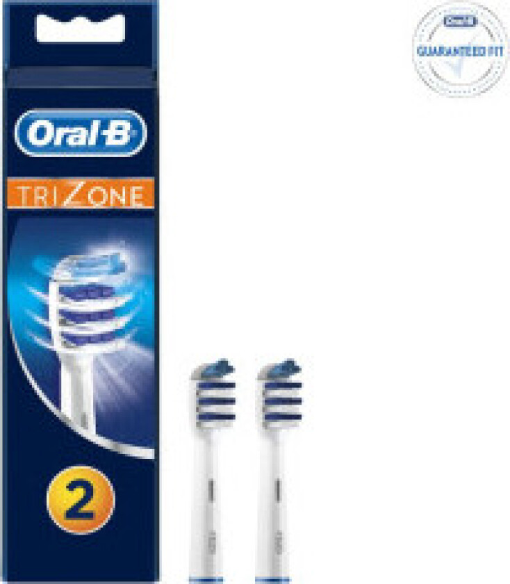 Oral B Trizone Triple Action Deep Cleaning Replacement Brush Heads   2 stk.
