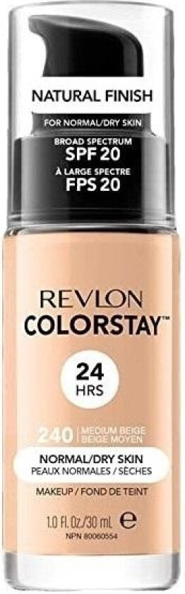 Colorstay Foundation Long Wear Makeup Normal/Dry Skin Medium Beige 30 ml