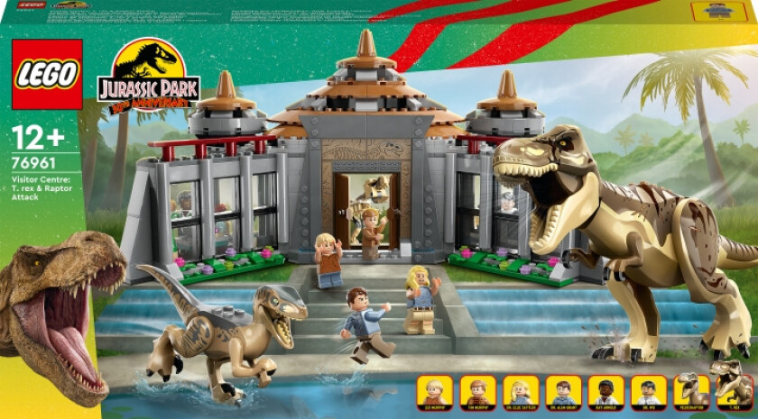 Lego Jurassic World - Besøkssenter: T. Rex Og Raptor Angriper 76961