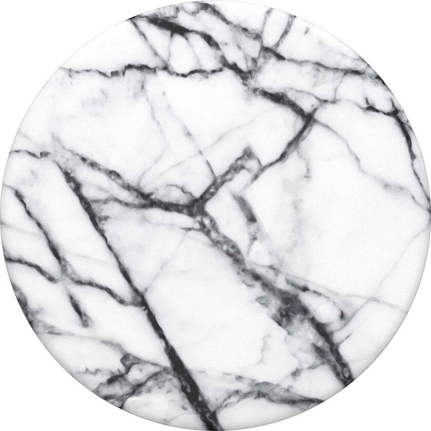 POPSOCKETS PopGrip Dove White Marble Avtagbart Grep med Stativfunksjon