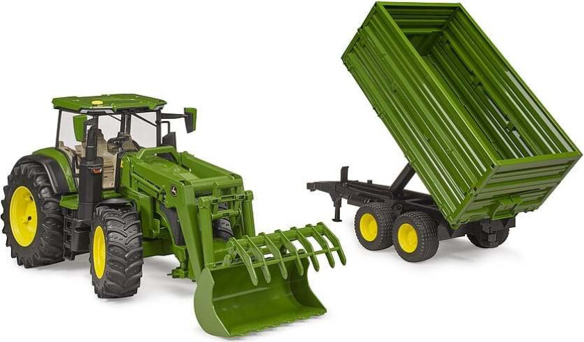 John Deere 7930 Traktor Med Tilhenger Traktor Med Frontlaster 3155