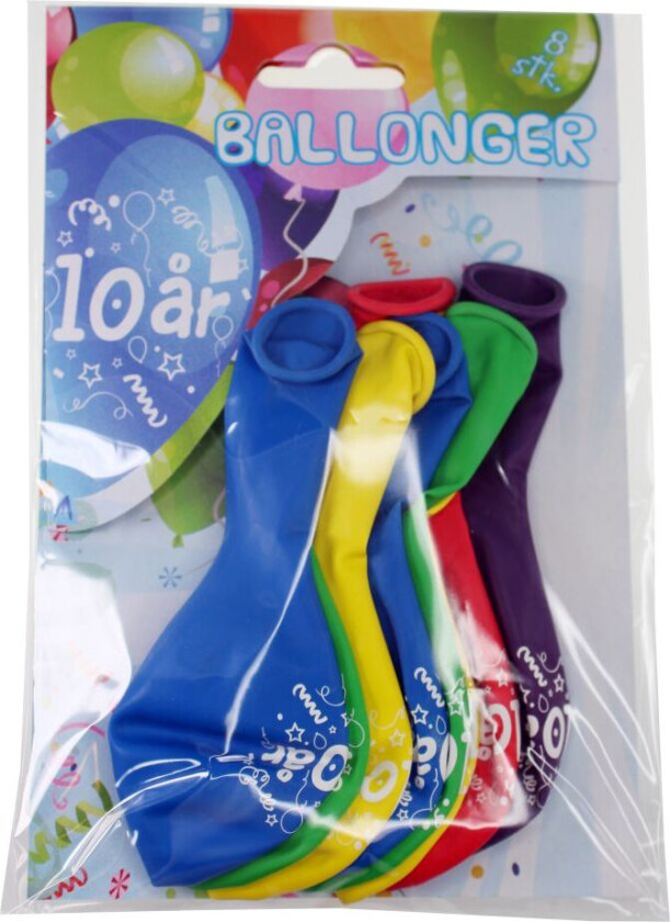 Ballonger 8-Pakning - 10 År