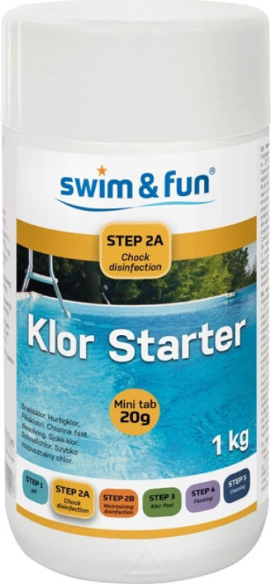 Klor Starter Tabletter 20g - 1 Kg