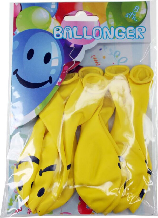 Ballonger 8-Pakning - Smiley