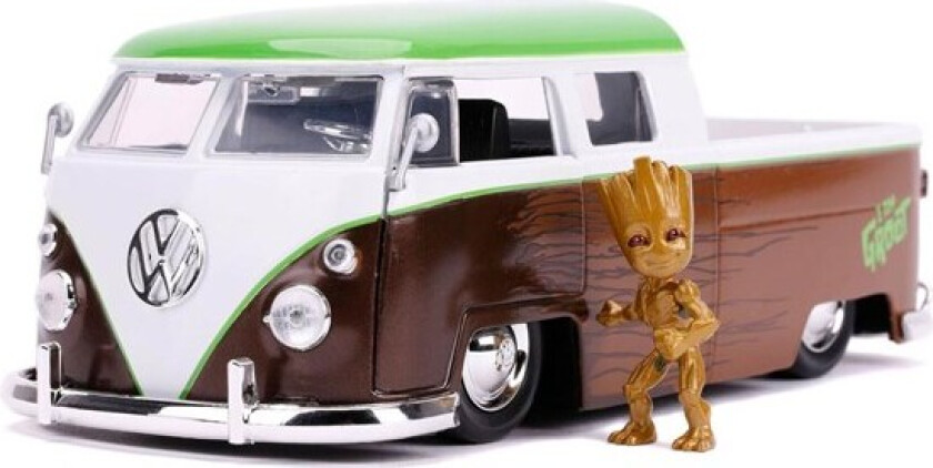 Groot 1962 Volkswagen Kombi Pickup Med Figur 1:24