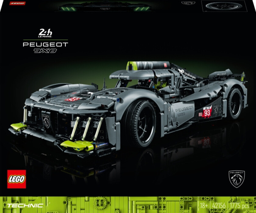 Lego Technic - Peugeot 9x8 24h Le Mans Hybrid Hypercar 42156