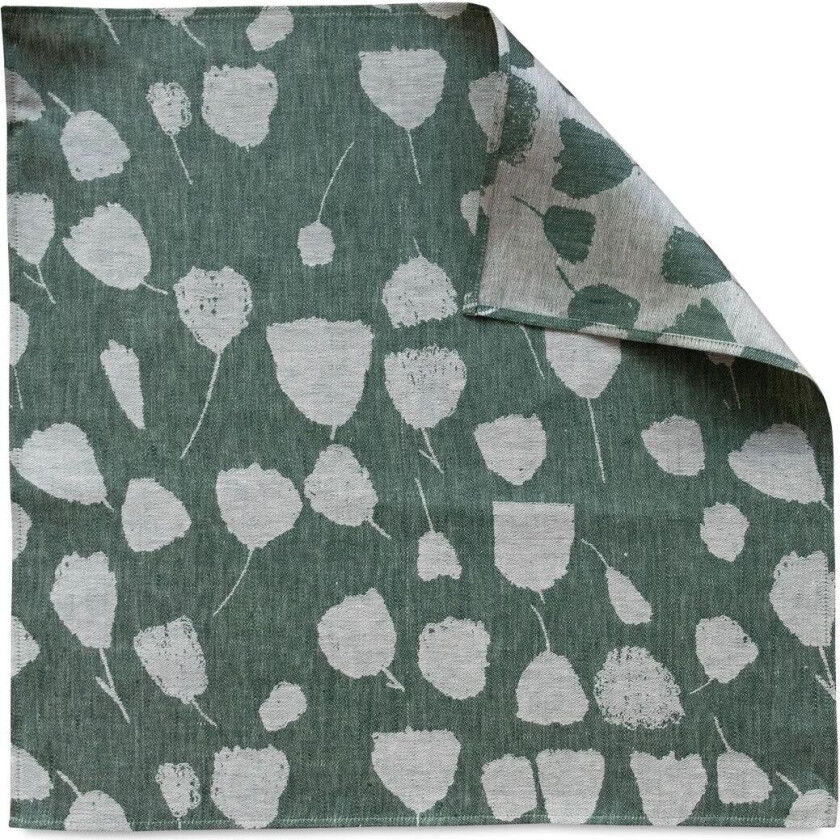 Bouquet kjøkkenhåndkle 58 x 58 cm Grønn-hvit