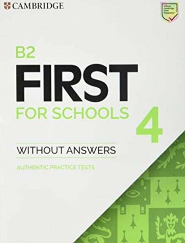 B2 First for Schools 4 Student's Book without Answers