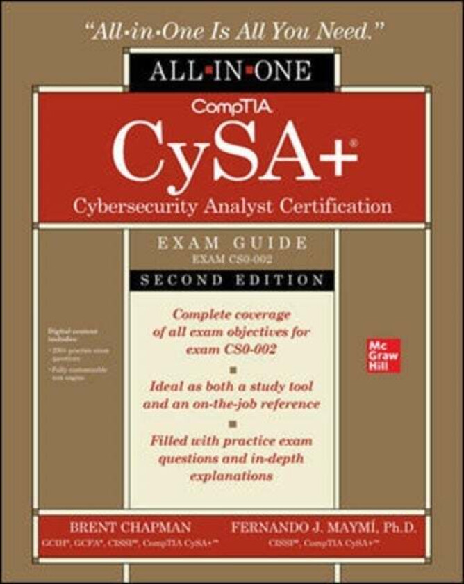 CompTIA CySA+ Cybersecurity Analyst Certification All-in-One Exam Guide, Second Edition (Exam CS0-00 av Brent Chapman, Fernando Maymi