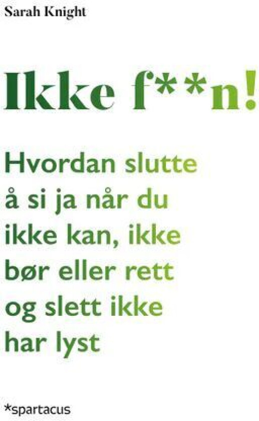 Ikke faen! av Sarah Knight