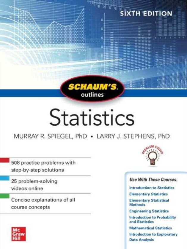 Schaum&#039;s Outline of Statistics, Sixth Edition av Murray Spiegel, Larry Stephens