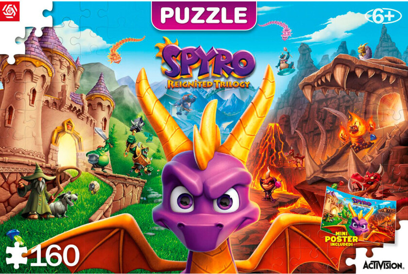 Good Loot Kids Puzzle - Spyro Reignited Trilogy Puslespill Barn 160 Brikker