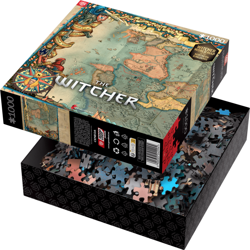 Good Loot Gaming Puzzle - The Witcher 3 The Northern Kingdoms Puslespill 1000 Br