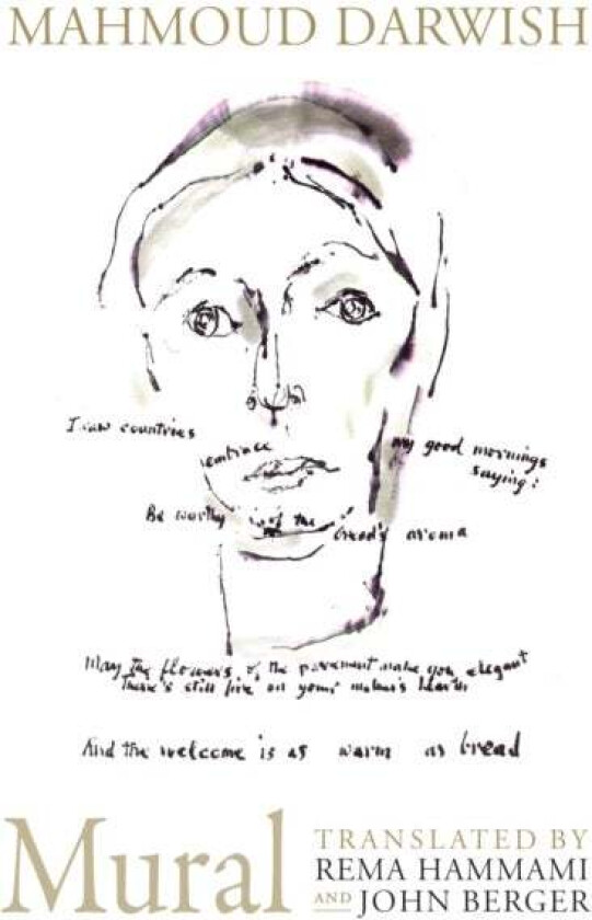 Mural av Mahmoud Darwish