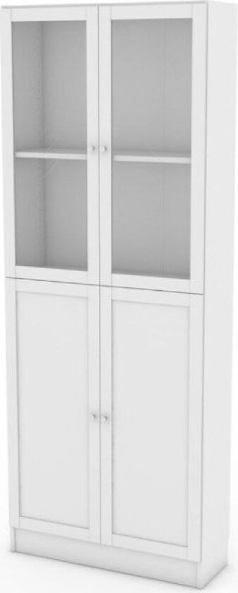 Base hylle 4 dører hvit.