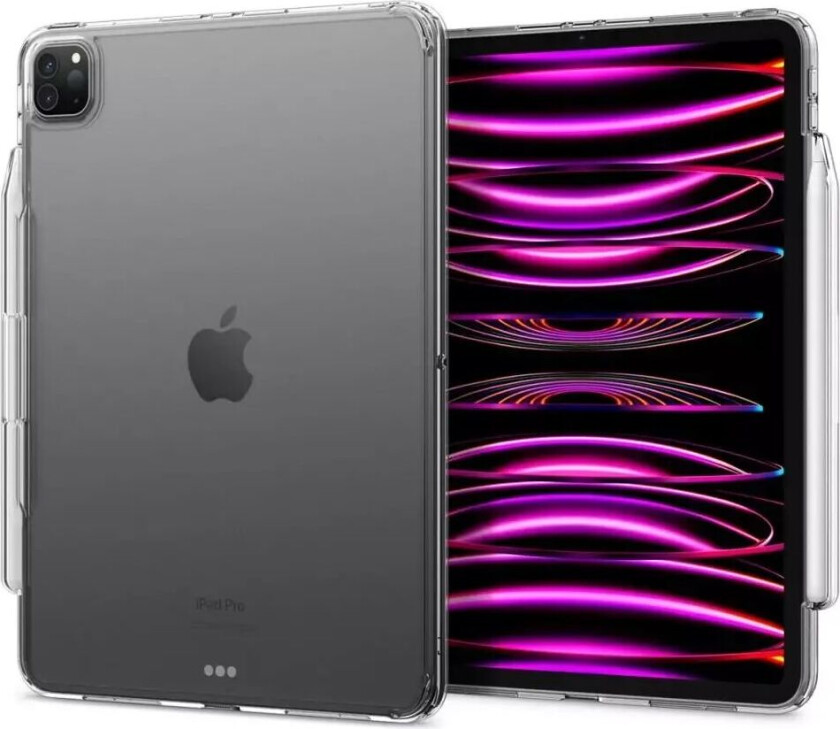 iPad Pro 11" (2022 / 2021 / 2020 / 2018) Airskin Deksel med Apple Pencil Holder - Gjennomsiktig