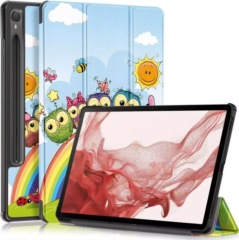 Samsung Tab S9 Kunstskinn Deksel - Enhjørning