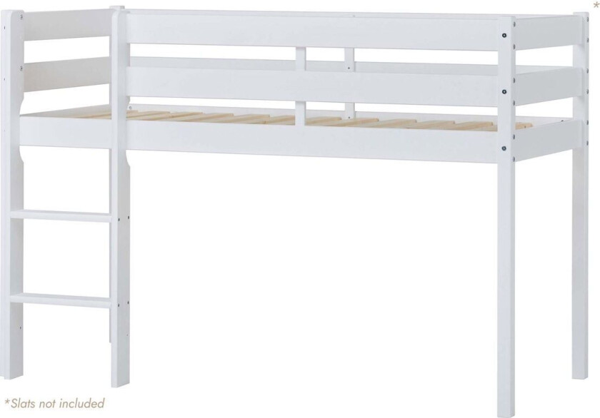 Halvhøy Seng, Eco Comfort, 70x160cm, Hvit