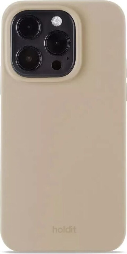 Holdit iPhone 14 Pro Soft Touch Silikon Deksel - Latte Beige