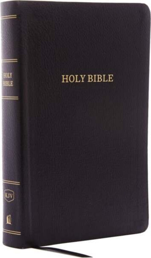 KJV Holy Bible: Personal Size Giant Print with 43,000 Cross References, Black Bonded Leather, Red Le av Thomas Nelson