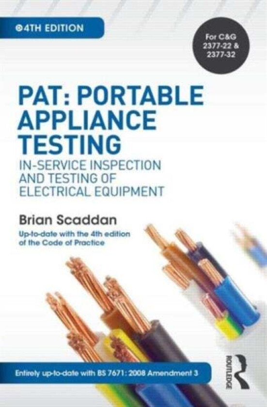 PAT: Portable Appliance Testing av Brian Scaddan