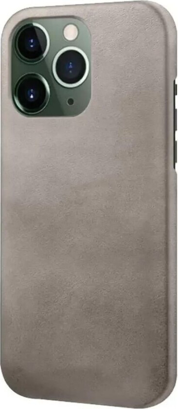 iPhone 14 Pro Kunstskinn Bak Deksel - Grå