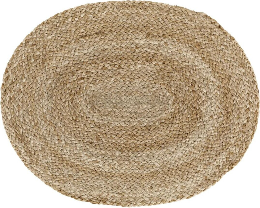 Braided spisebrikke oval Natur