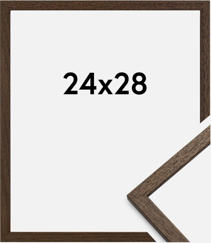Ramme Edsbyn Akrylglass Valnøtt 24x28 Cm