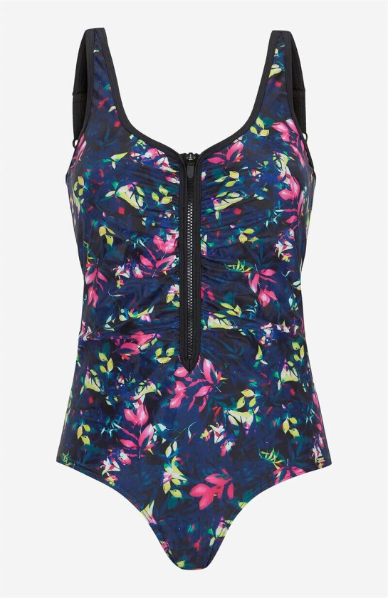 Mønstret badedrakt med glidelås Osaka 46