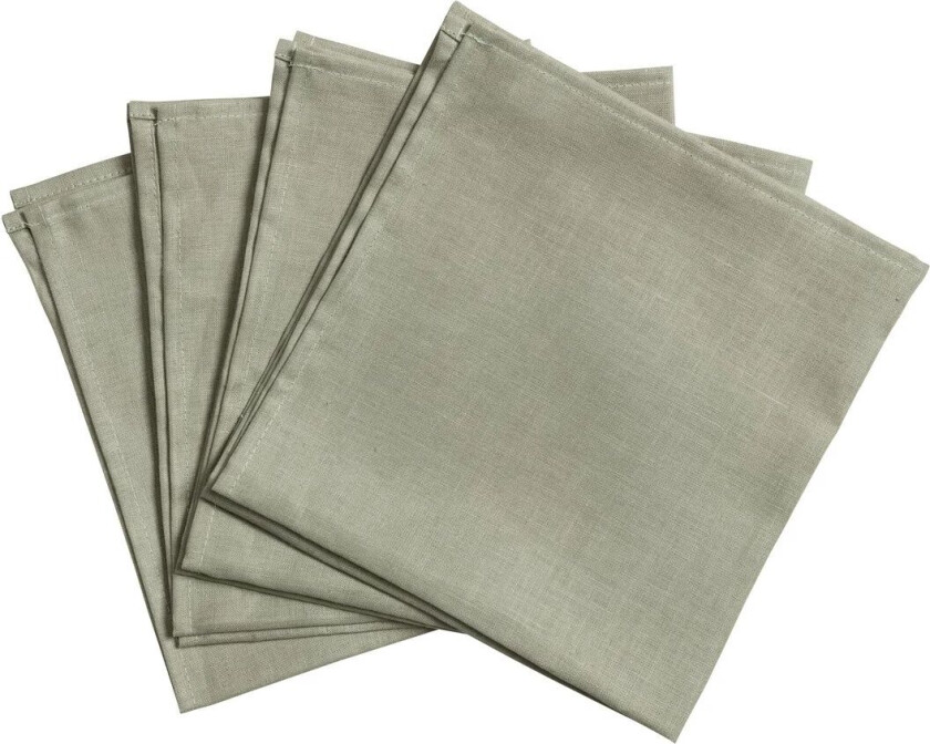 Clean servietter 45 x 45 cm 4-stk. dusty green