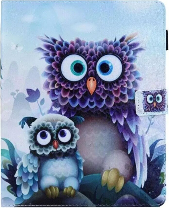 iPad Barn Deksel med Stativfunksjon - Søte Ugler