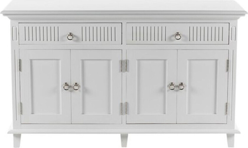 Skansen skjenk 4 dører, 2 skuffr hvit.