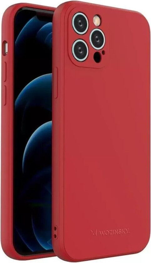 Wozinsky iPhone 13 Pro Wozinsky Color Case Silikondeksel - Rød