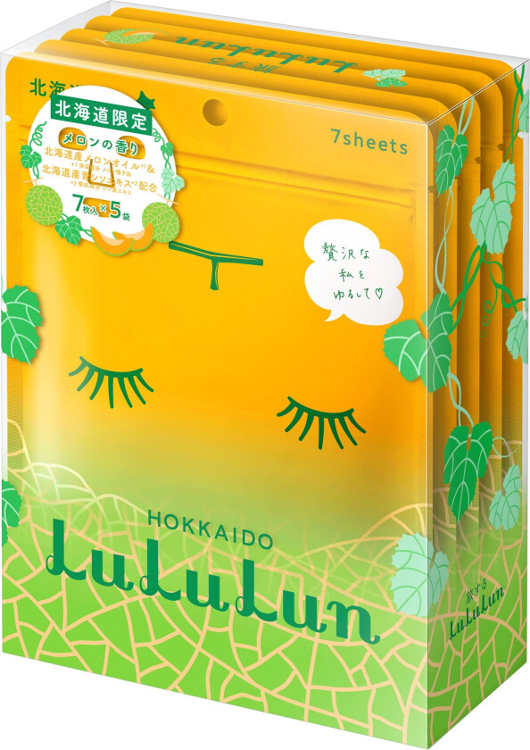 LuLuLun Premium Sheet Mask Hokkaido Melon 35 stk
